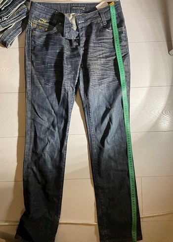 Düşük bel boru paça jean - Görsel 2