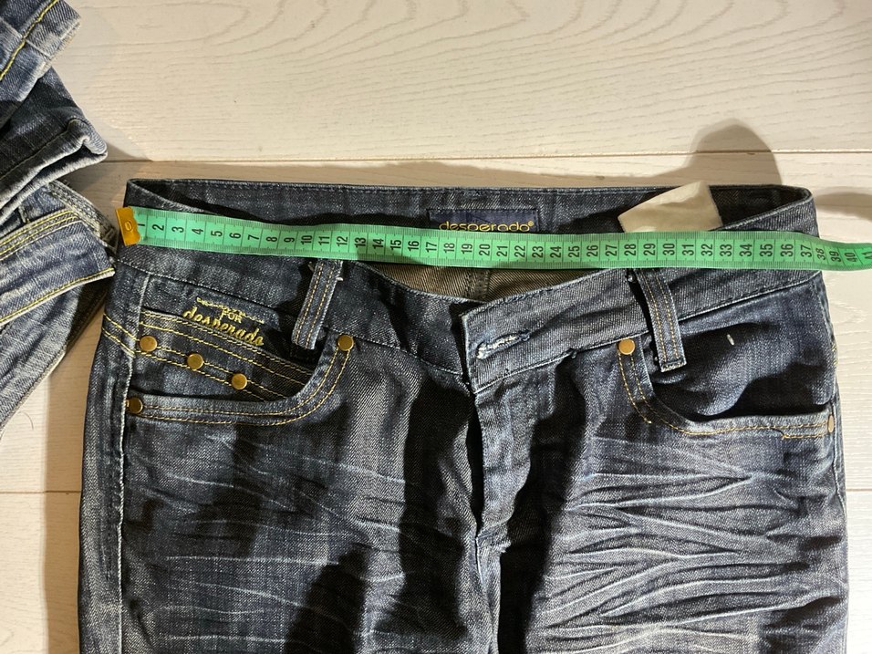 Düşük bel boru paça jean - Görsel 3