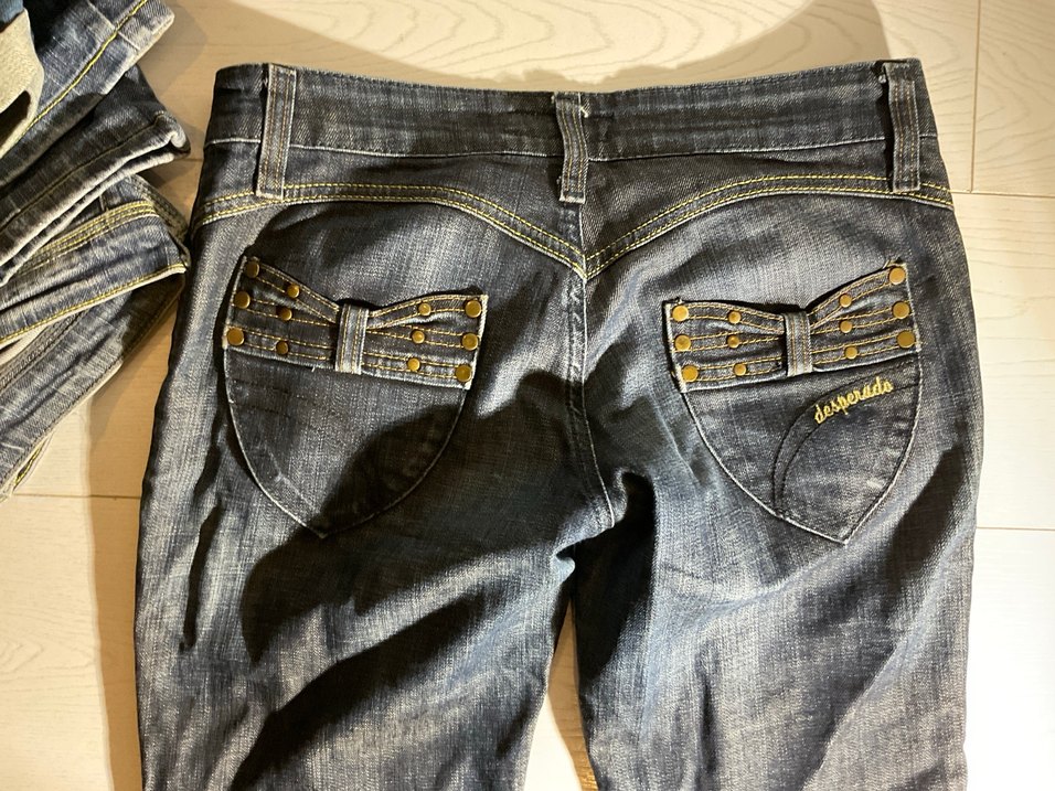 Düşük bel boru paça jean - Görsel 4