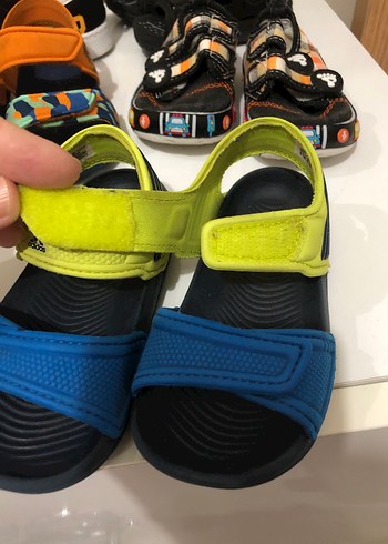 Renkli Erkek Çocuk Velcro Sandalet - Görsel 4