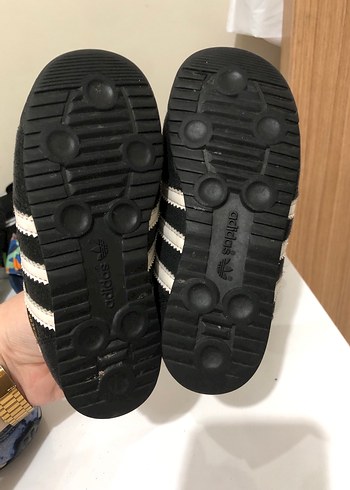 Erkek Çocuk Siyah Zebra Desenli Cırt Cırtlı Spor Ayakkabı - Görsel 3