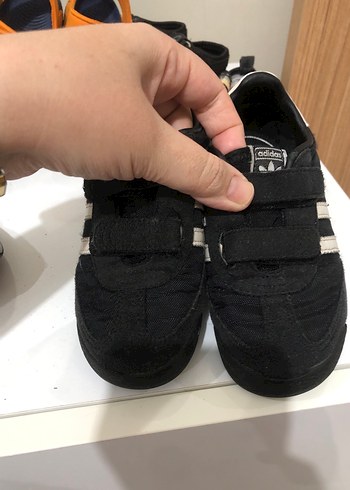 Erkek Çocuk Siyah Zebra Desenli Cırt Cırtlı Spor Ayakkabı - Görsel 2