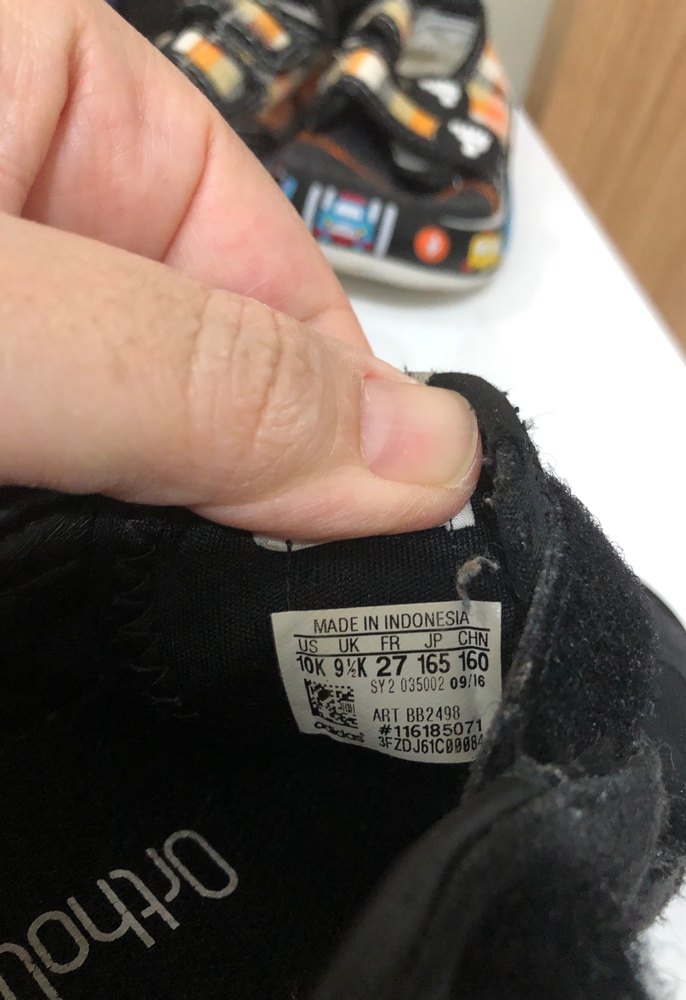 Erkek Çocuk Siyah Zebra Desenli Cırt Cırtlı Spor Ayakkabı - Görsel 4