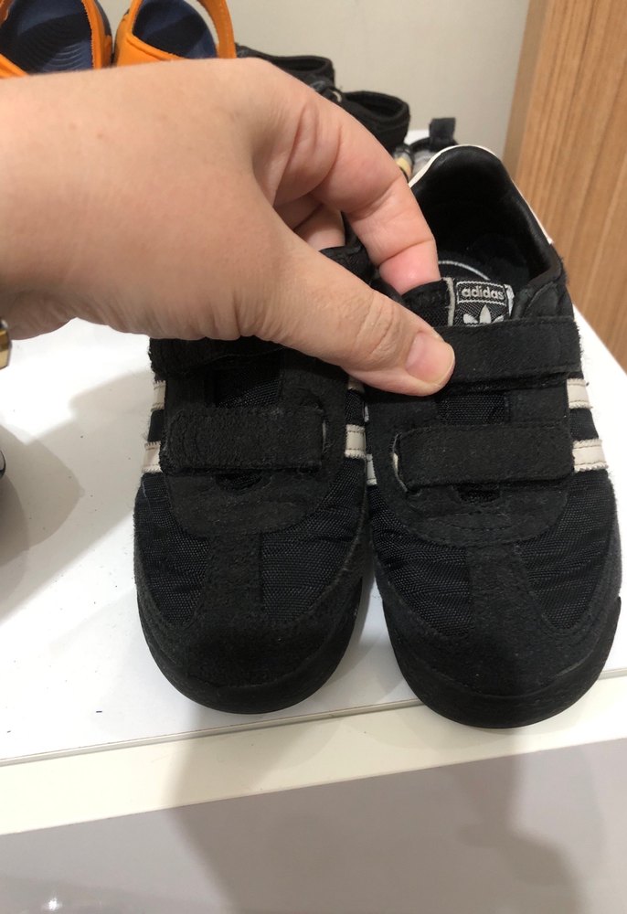 Erkek Çocuk Siyah Zebra Desenli Cırt Cırtlı Spor Ayakkabı - Görsel 2