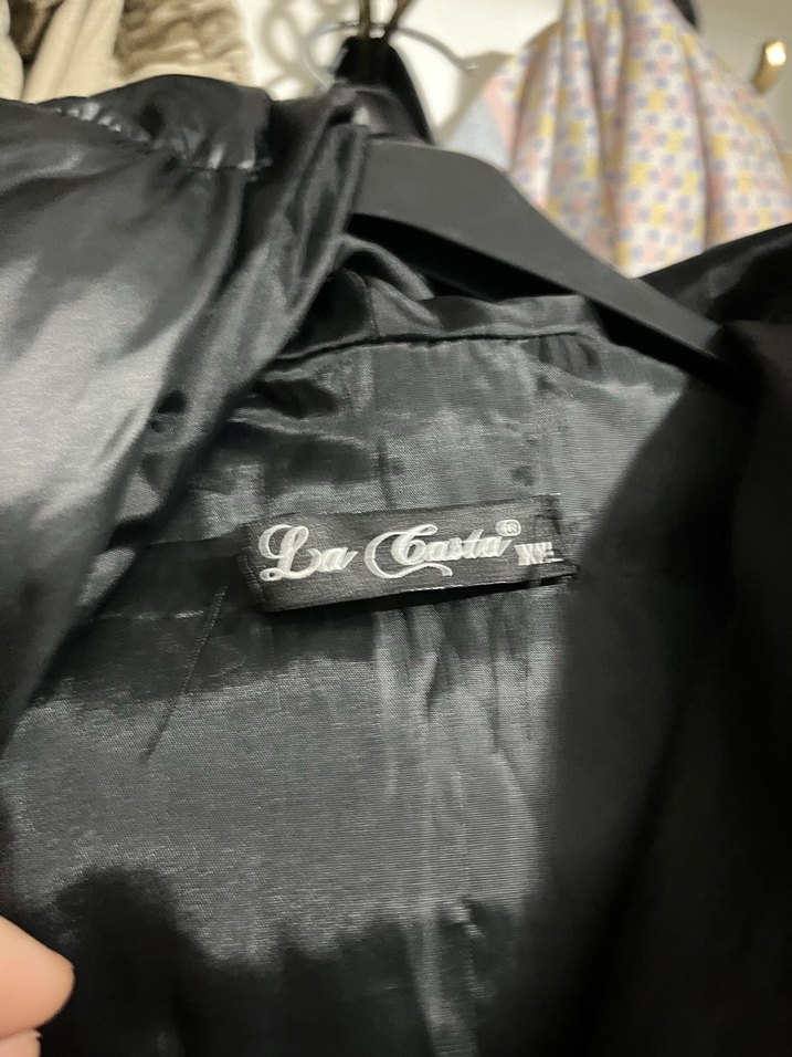 Düğmeli Siyah Uzun  Kadın Kışlık Mont - Görsel 3