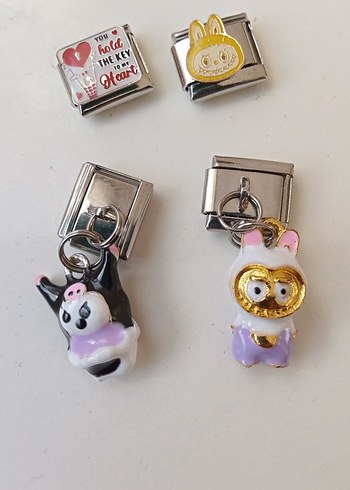 Renkli Kadın Charm Bileklik Uçları - Görsel 2