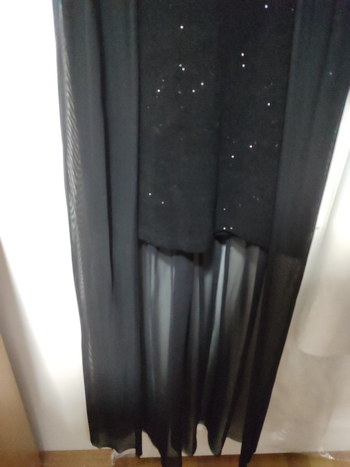 Siyah Uzun Gotik Abiye Elbise - Görsel 3