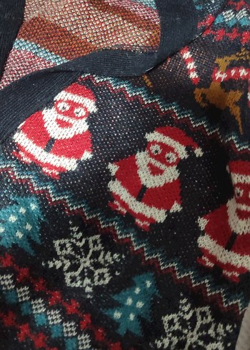 Desenli noel Tarzı Hırka - Görsel 2