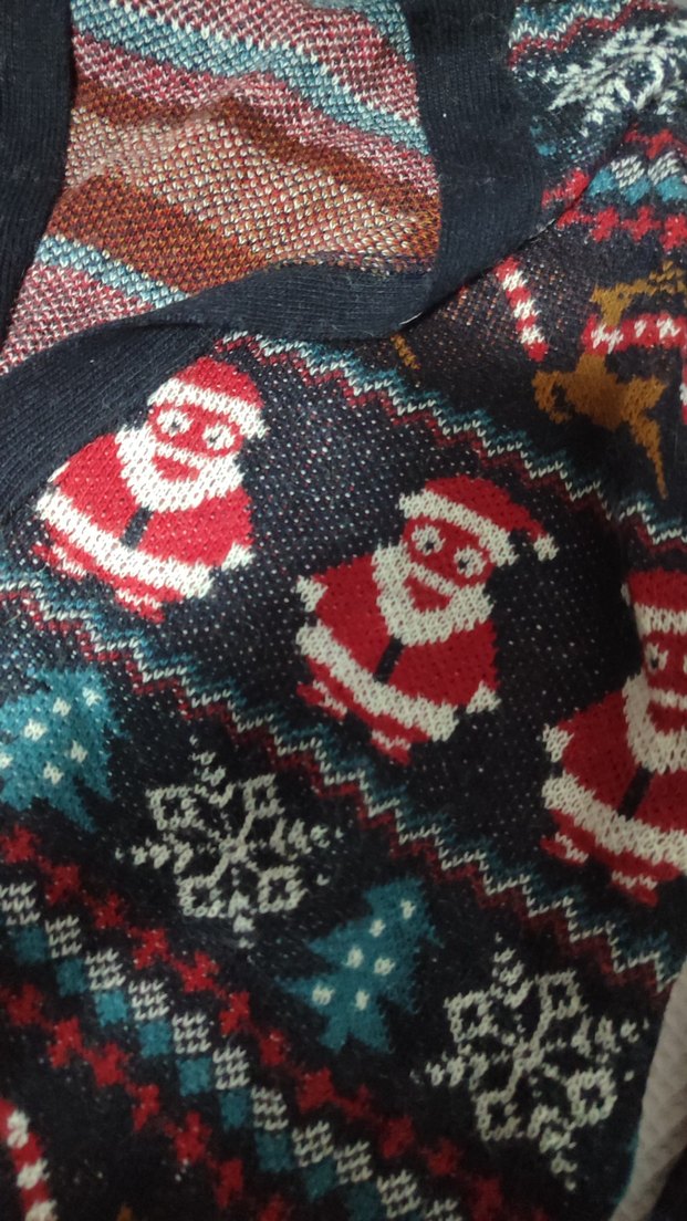 Desenli noel Tarzı Hırka - Görsel 2