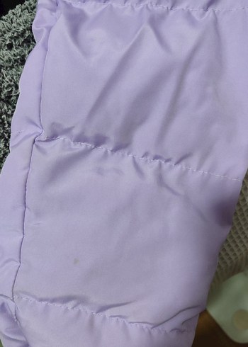 Mor Kapüşonlu Kalın Mont - Görsel 2