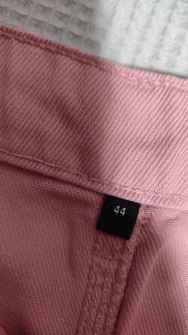 Düğmeli Pembe Mini Etek - Görsel 2