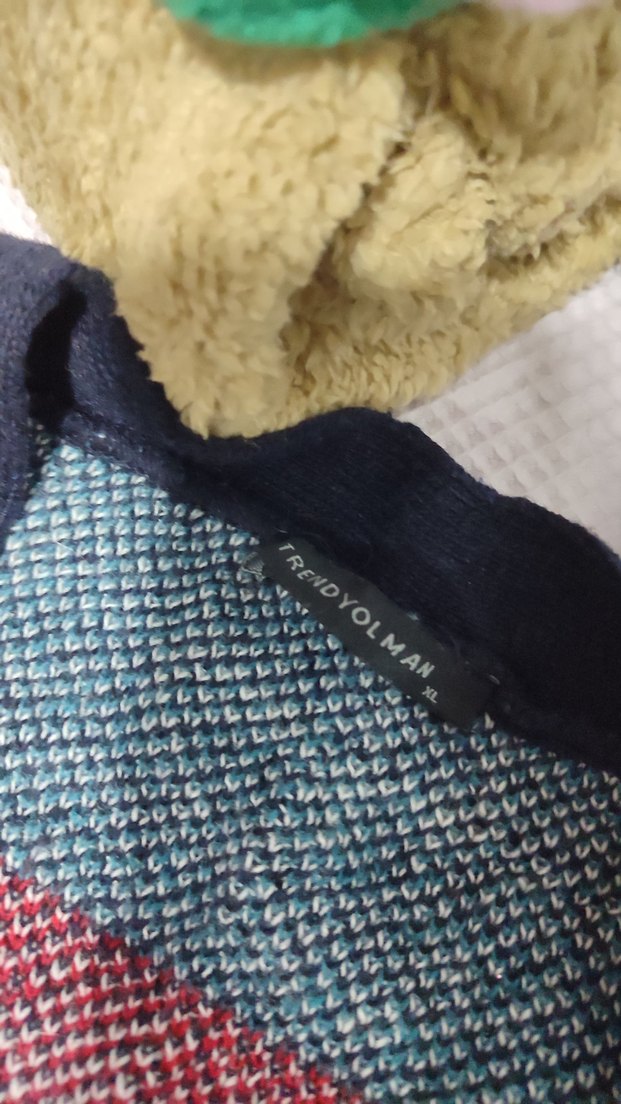 Renkli noel Desenli Yün Hırka - Görsel 4