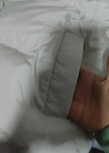 Beyaz Kadın Kışlık Fermuarlı Mont - Görsel 2