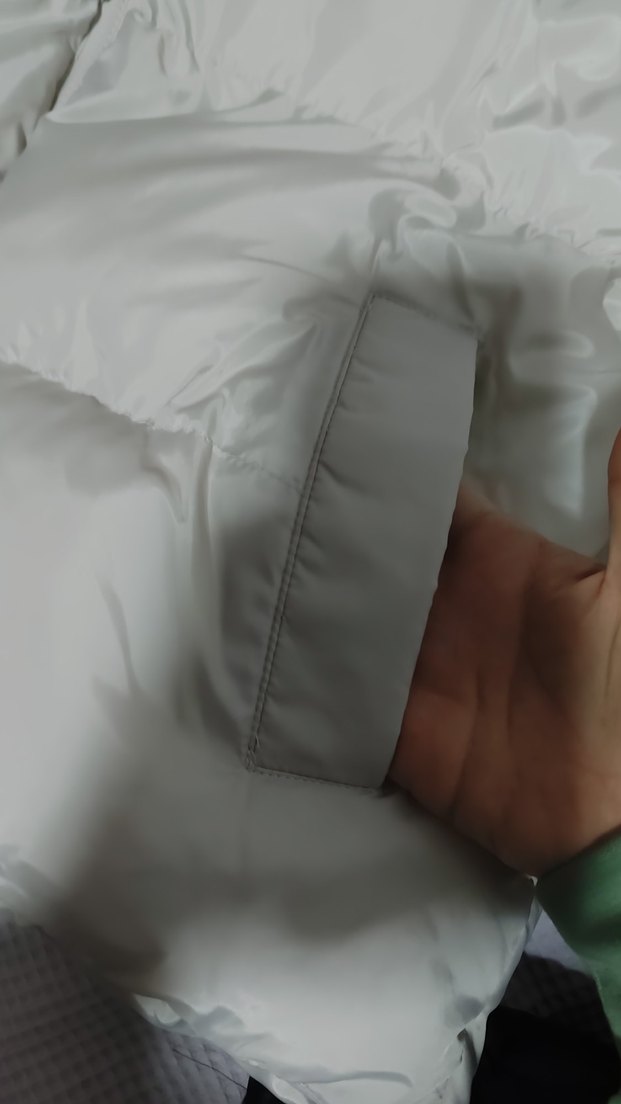 Beyaz Kadın Kışlık Fermuarlı Mont - Görsel 2