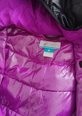 Columbia Mor Fermuarlı Çocuk Kışlık Mont - Görsel 4