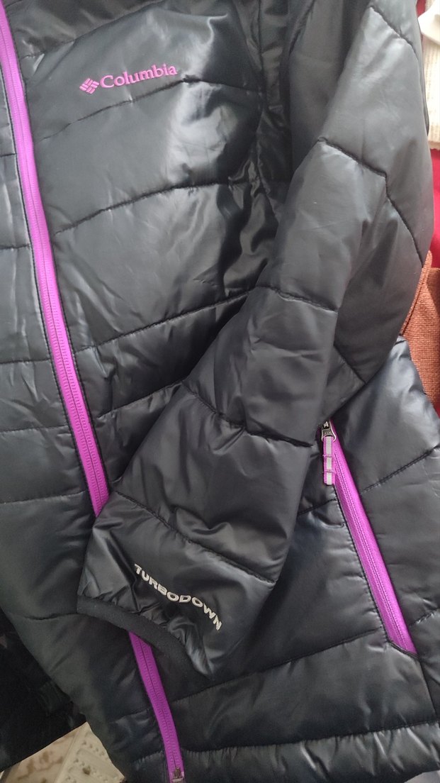 Columbia Mor Fermuarlı Çocuk Kışlık Mont - Görsel 2