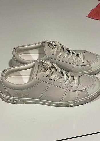 Valentino Beyaz Minimalist Erkek Spor Ayakkabı