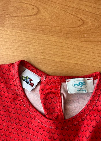 Pija Maskeliler Kırmızı Uzun Kollu Çocuk kostüm - Görsel 4