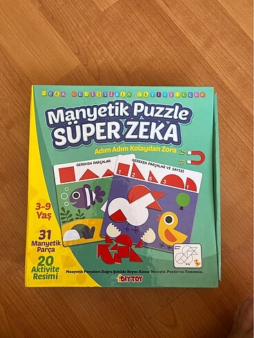 Manyetik puzzle süper zeka - zeka geliştiren aktiviteler