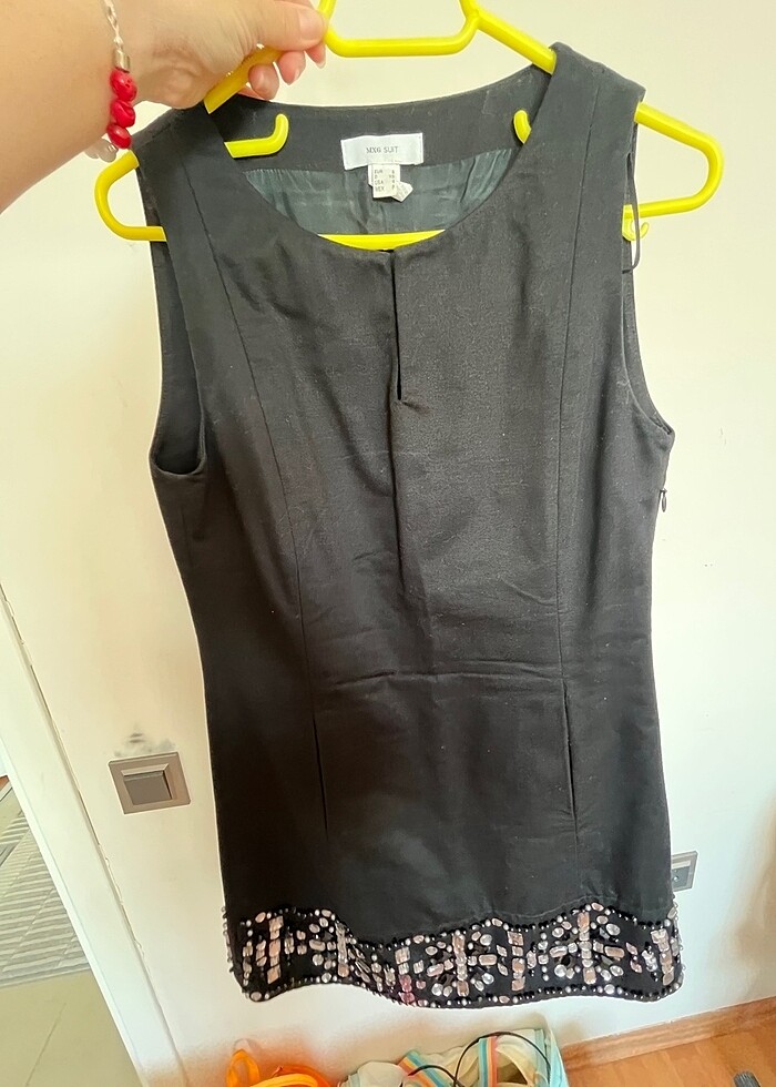 Siyah şık elbise - Görsel 2