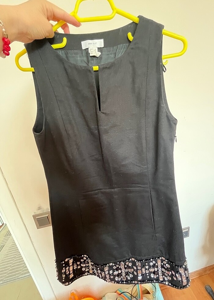 Siyah şık elbise - Görsel 3