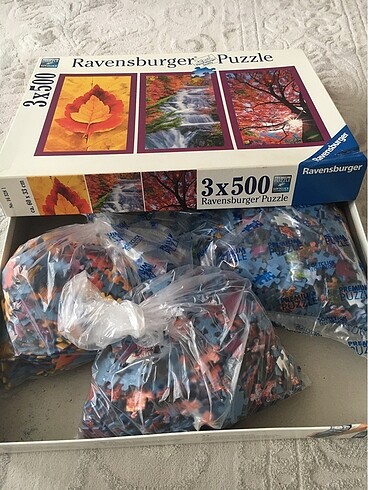  Beden Ravensburger 3x500 puzzle