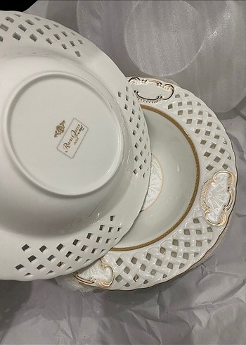 Royal 6 lı Beyaz yemek Tabağı