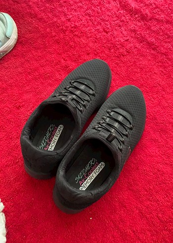 39 Beden Skechers Memory Foam Siyah Kadın Spor Ayakkabı