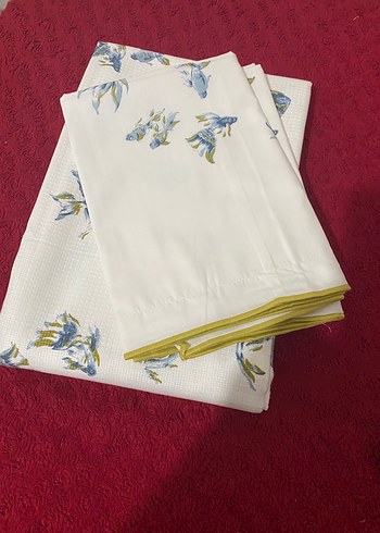 Yataş Betta Mavi Çiçek Desenli  pike Takımı - Görsel 4