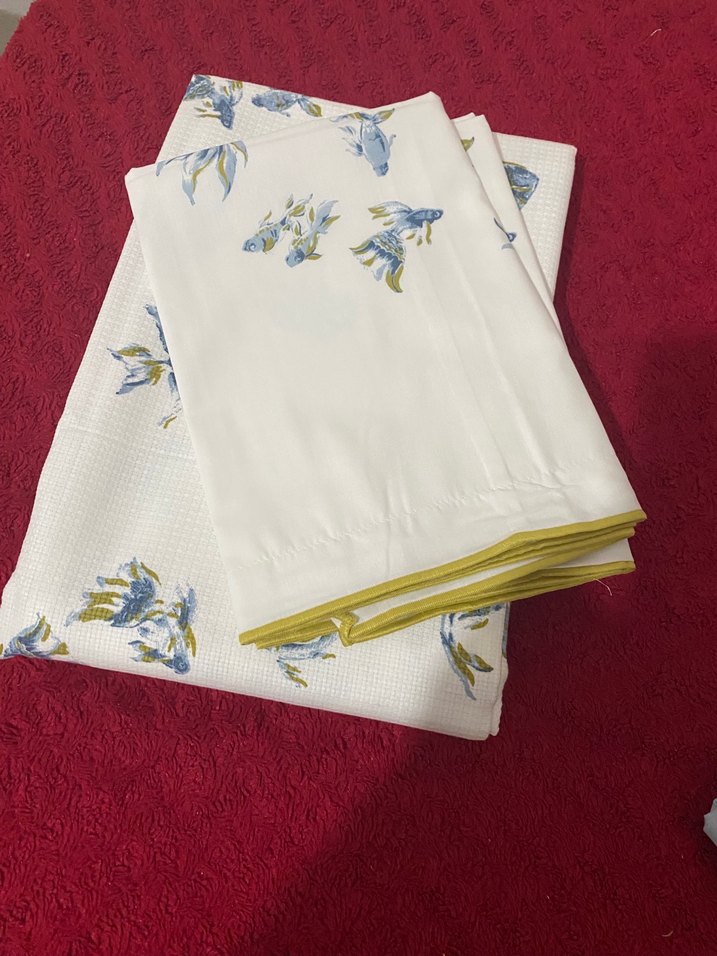 Yataş Betta Mavi Çiçek Desenli  pike Takımı - Görsel 4