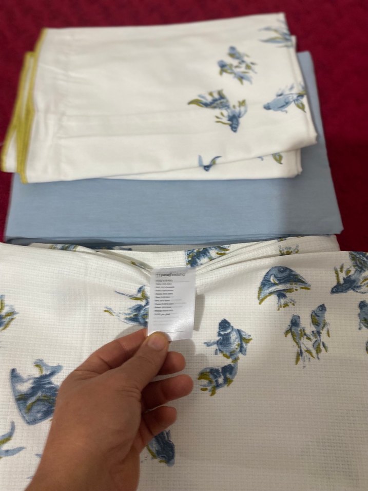 Yataş Betta Mavi Çiçek Desenli  pike Takımı - Görsel 5