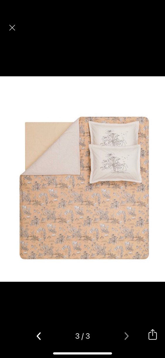 Bej ve Gri Desenli Nevresim Takımı - Görsel 4