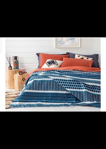 English Home Tek kişilik kapitone yatak örtüsü