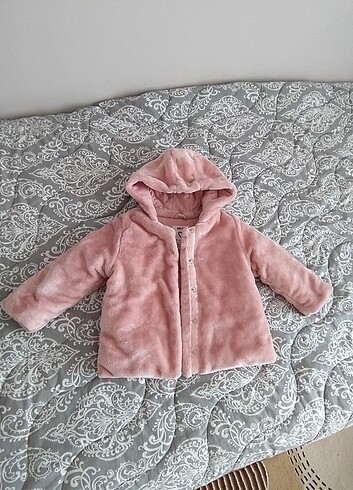 Peluş çocuk montu