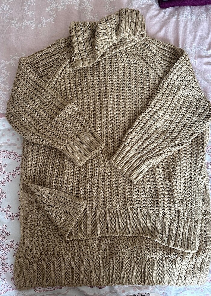 Bej uzun kazak - Görsel 2