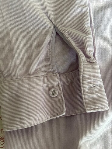 Lila kadife gömlek - Görsel 6