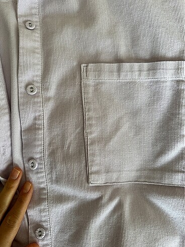 Lila kadife gömlek - Görsel 5