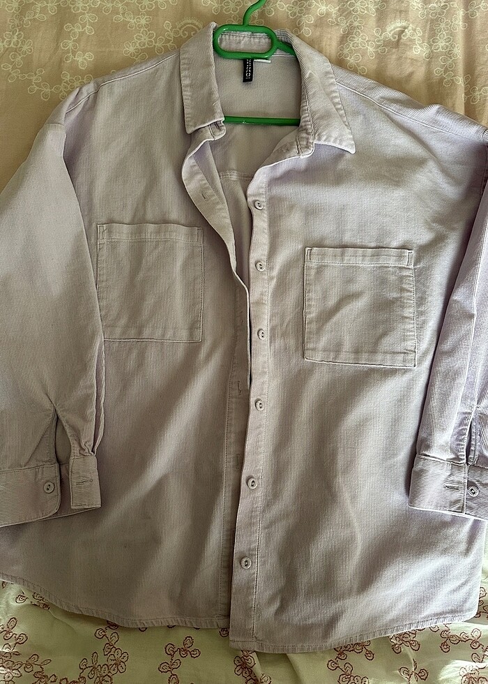 Lila kadife gömlek - Görsel 2