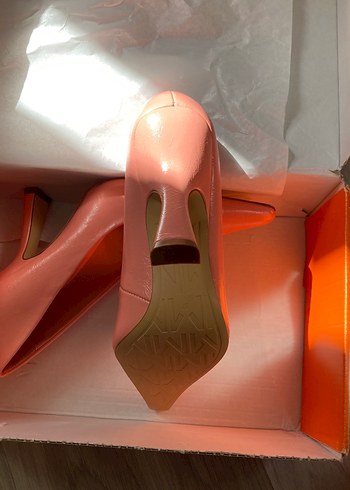 37 Beden pembe Renk Pembe Rugan Topuklu Kadın Stiletto