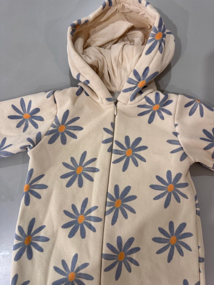 Kapüşonlu, Kemerli Bebek Kış Tulumu - Görsel 2