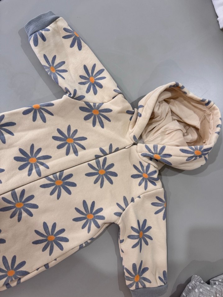 Kapüşonlu, Kemerli Bebek Kış Tulumu - Görsel 3