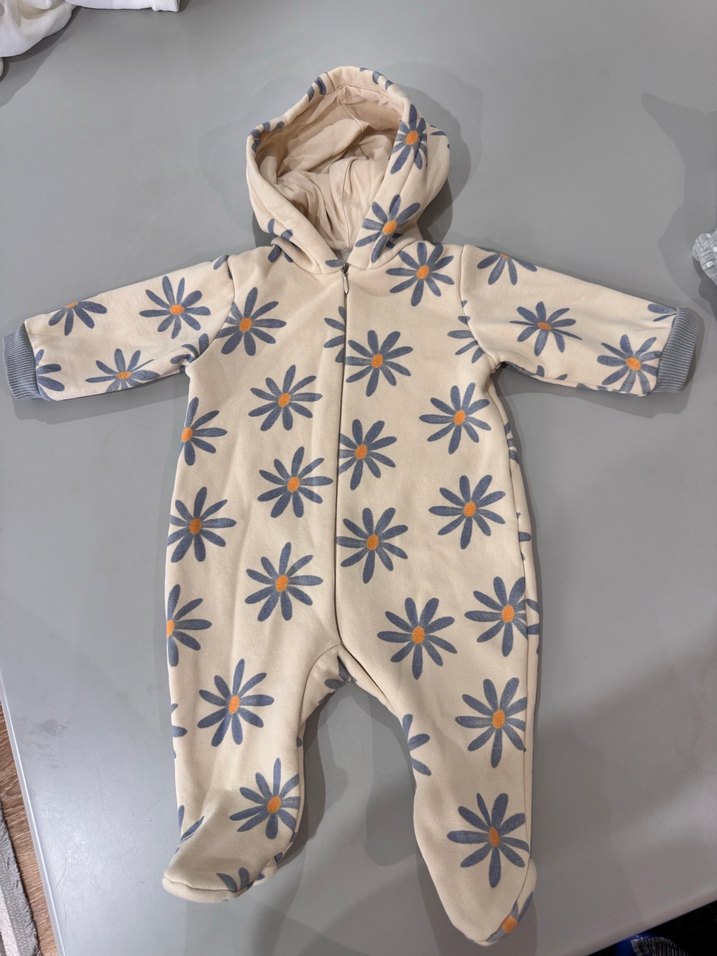 Kapüşonlu, Kemerli Bebek Kış Tulumu - Görsel 4