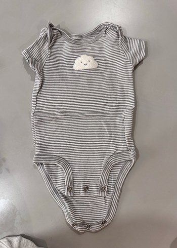 Gri Kısa Kollu Bebek Body - Görsel 4