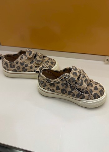 Leopar Desenli Kız Çocuk Spor Ayakkabı - Görsel 5