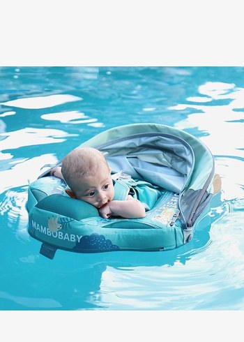 Turkuaz Desenli Bebek Güneş Koruyucu MamboBaby - Görsel 6