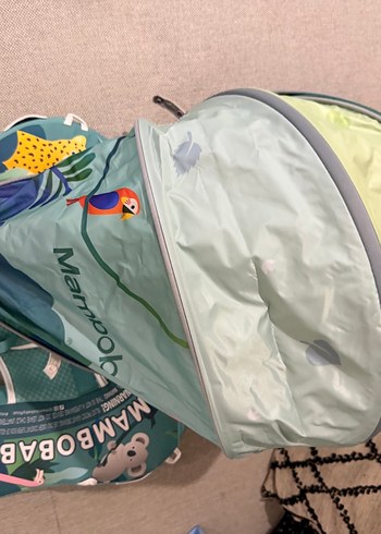 Turkuaz Desenli Bebek Güneş Koruyucu MamboBaby - Görsel 3