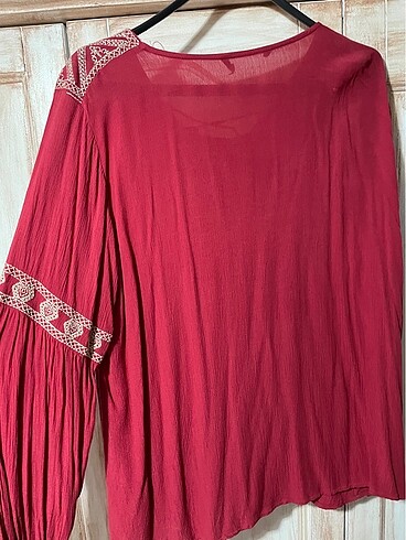 44 Beden bordo Renk Bluz lcwaikiki