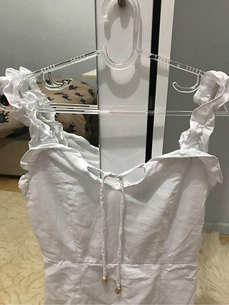 Beyaz mini elbise