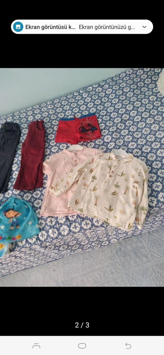 Kız Çocukları İçin Elastik Bel Denim Pantolon - Görsel 3