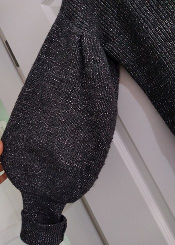 Gri Balıkçı Yaka Örgü Kadın Kazak - Görsel 2